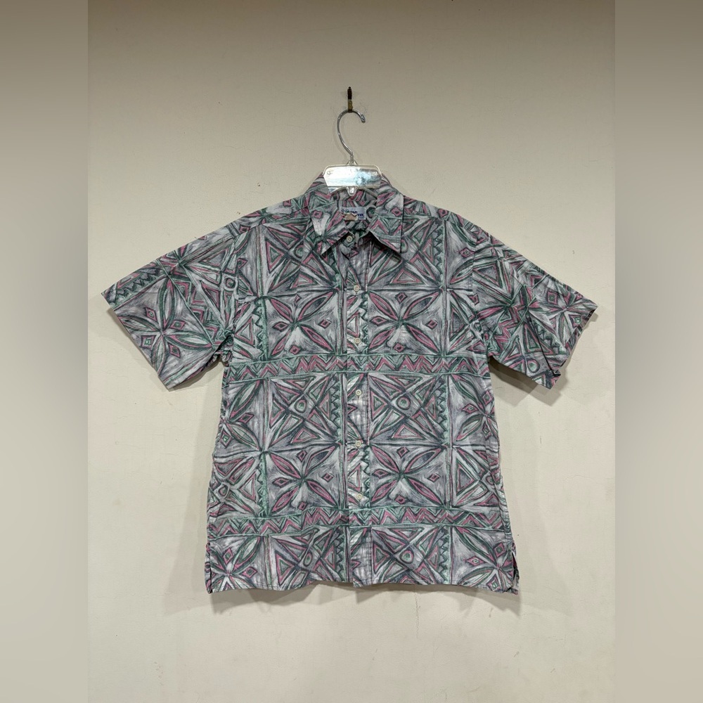 Vintage Reyn Spooner Hawaiian Traditionals Men's Shirt Short Sleeve Size Medium
